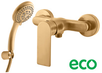 Shower lever mixer NIL GOLD BRUSHED