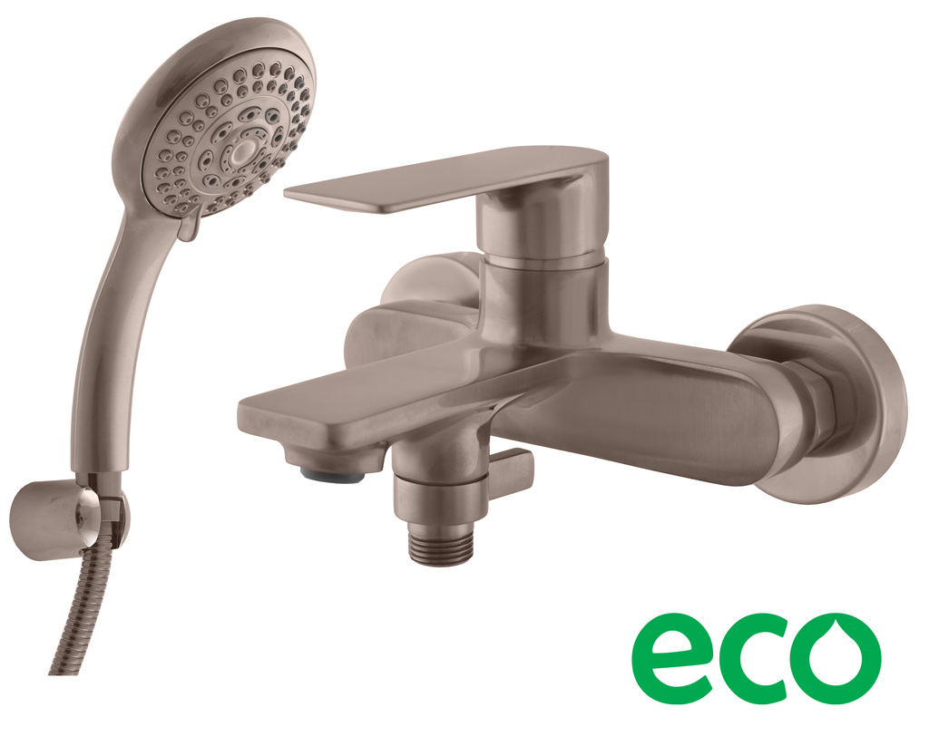  Bath lever mixer NIL METAL GREY BRUSHED