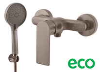 Shower lever mixer NIL METAL GREY BRUSHED