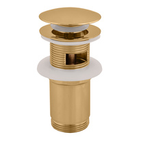 Basin pop-up waste  CLICK/CLACK 5/4'' GOLD - brushed matt