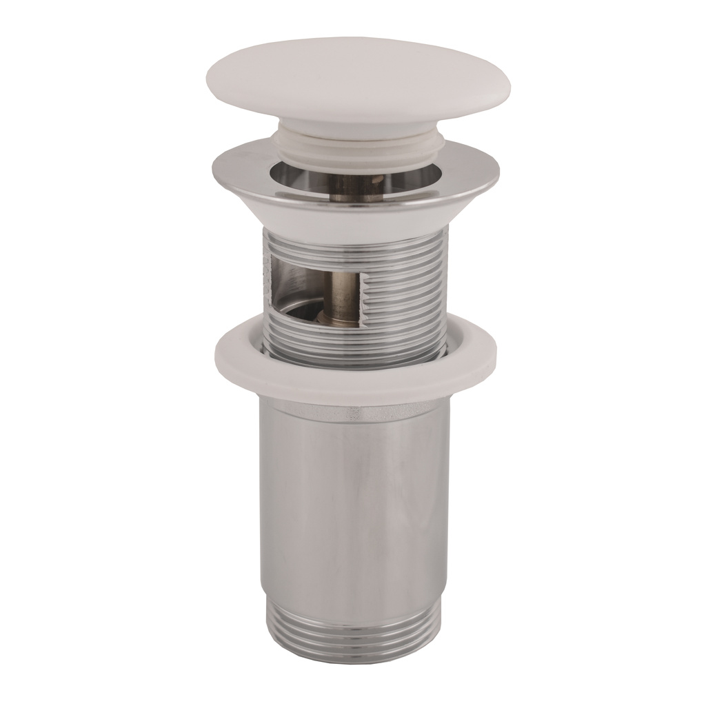 Basin pop-up waste  CLICK/CLACK 5/4'' WHITE CERAMIC PLUG