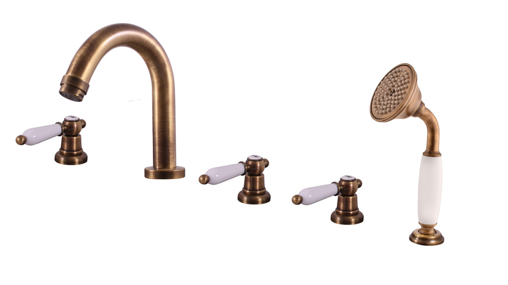 Bath mixer MORAVA RETRO bronze