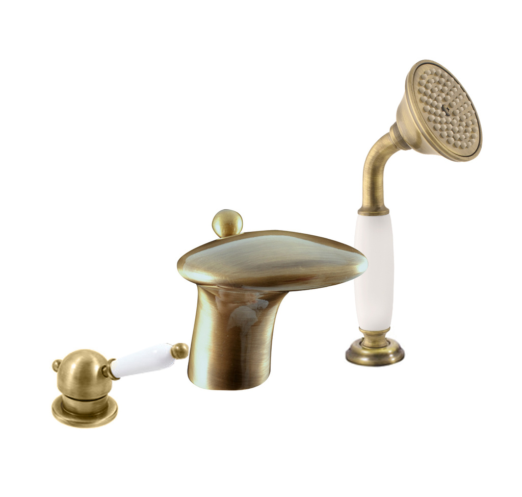 Bath lever mixer LABE - BRASS - 3 hole