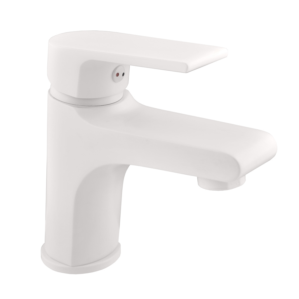 Basin lever mixer COLORADO WHITE MATT