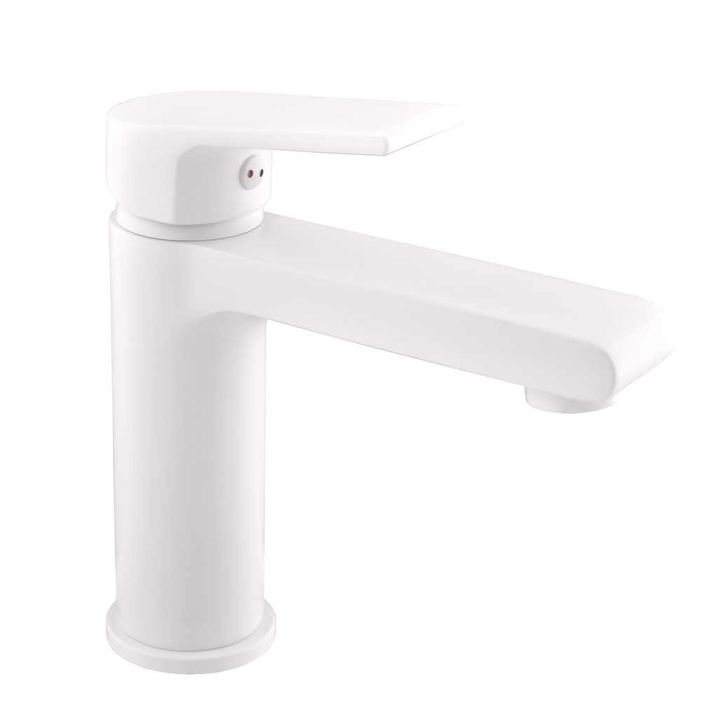 Basin lever mixer COLORADO WHITE MATT
