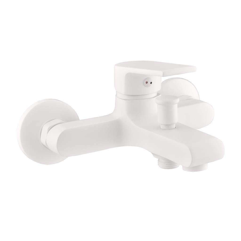 Bath lever mixer COLORADO WHITE MATT