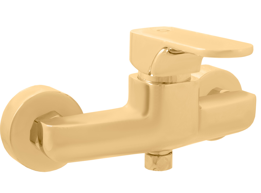 Shower lever mixer YUKON GOLD BRUSHED
