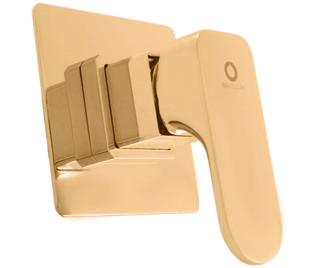 Built-in shower lever mixer YUKON GOLD BRUSHED