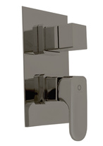 Built-in shower lever mixer with ceramic switch YUKON METAL GREY BRUSHED