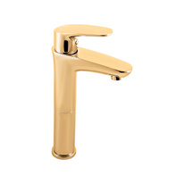 Basin lever mixer,high AMUR GOLD BRUSHED