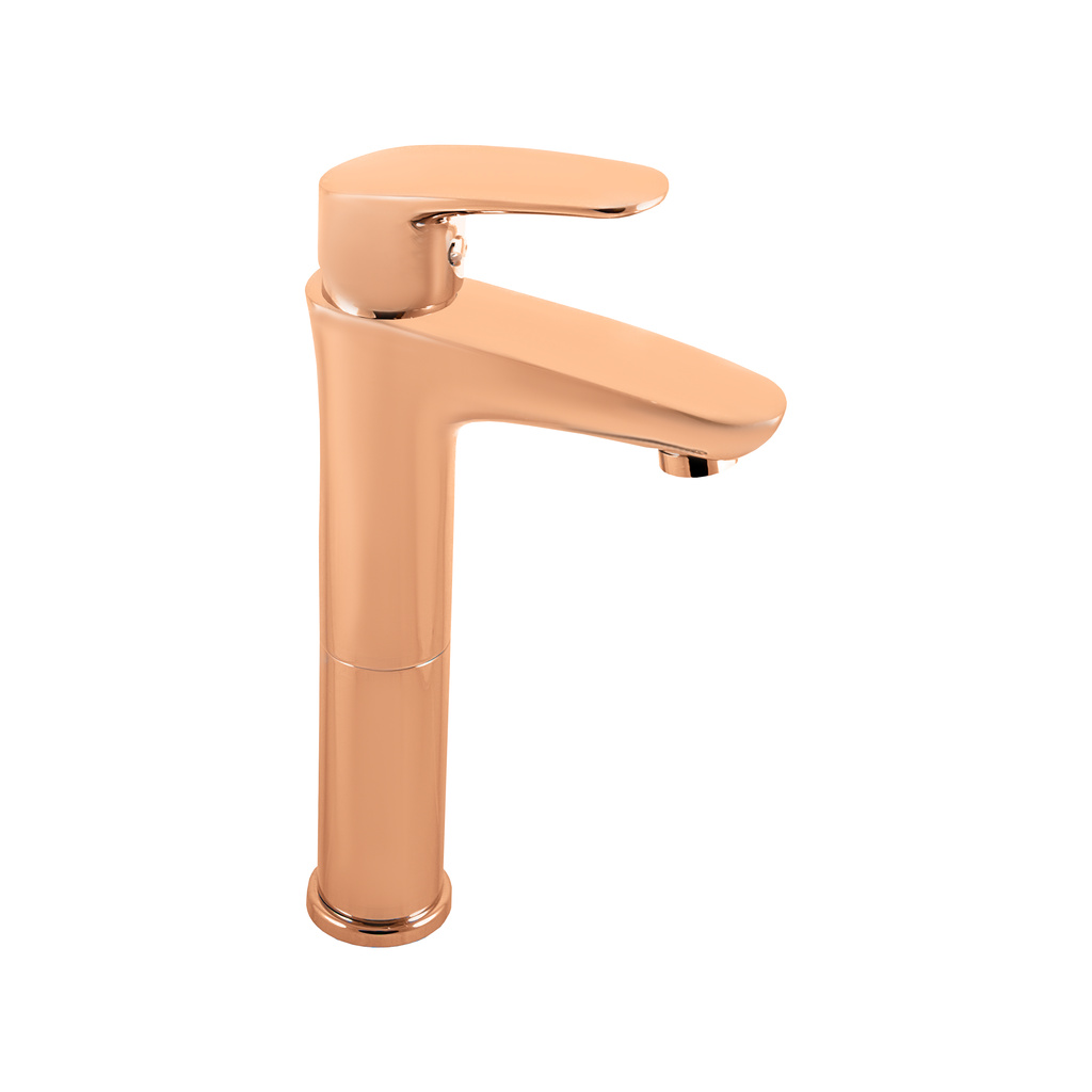 Basin lever mixer,high AMUR ROSE GOLD BRUSHED