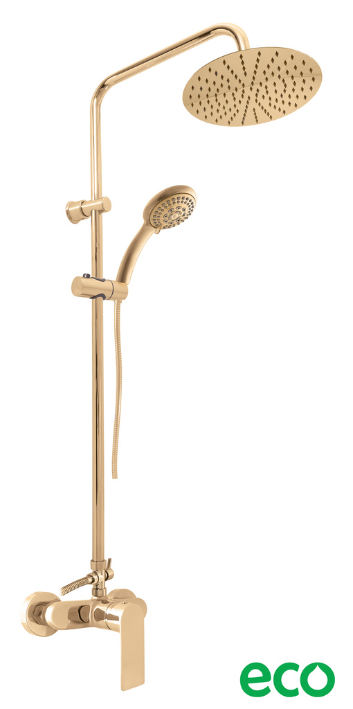 Shower lever mixer NIL GOLD POLISHED