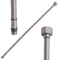 Flexi hose (metal bellows) M10x1 G 3/8'' 40 cm CHROME