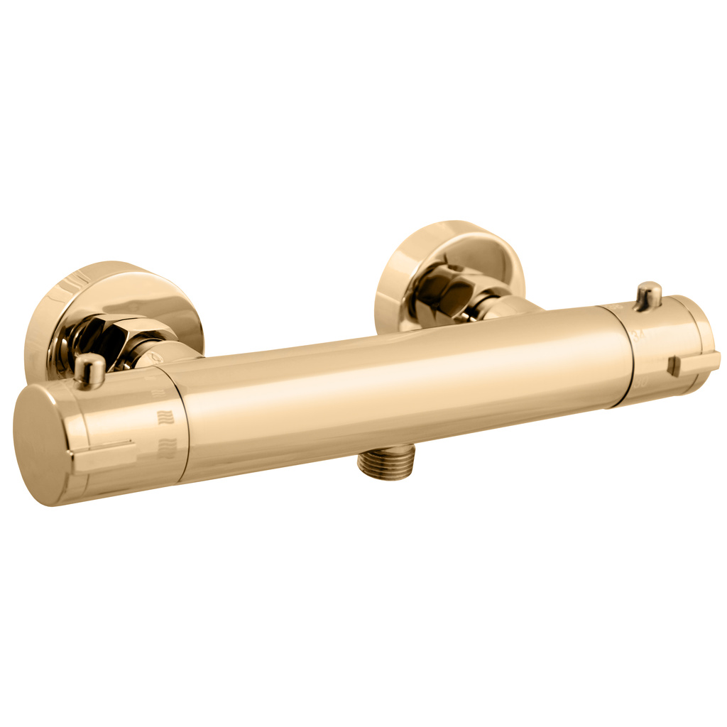 Shower mixer THERMOSTATIC GOLD POLISHED