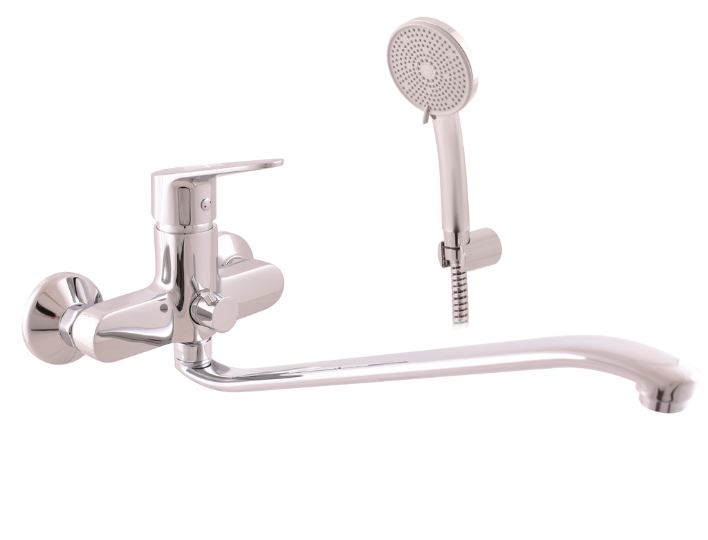 Bath and basin lever mixer