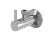 Angle valve with ceramic headwork 1/2 '' - 1/2 '' CHROME