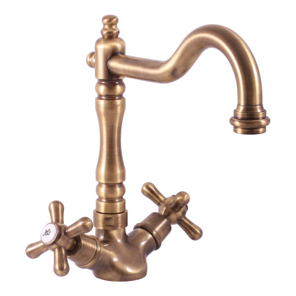 Kitchen lever mixer MORAVA RETRO bronze