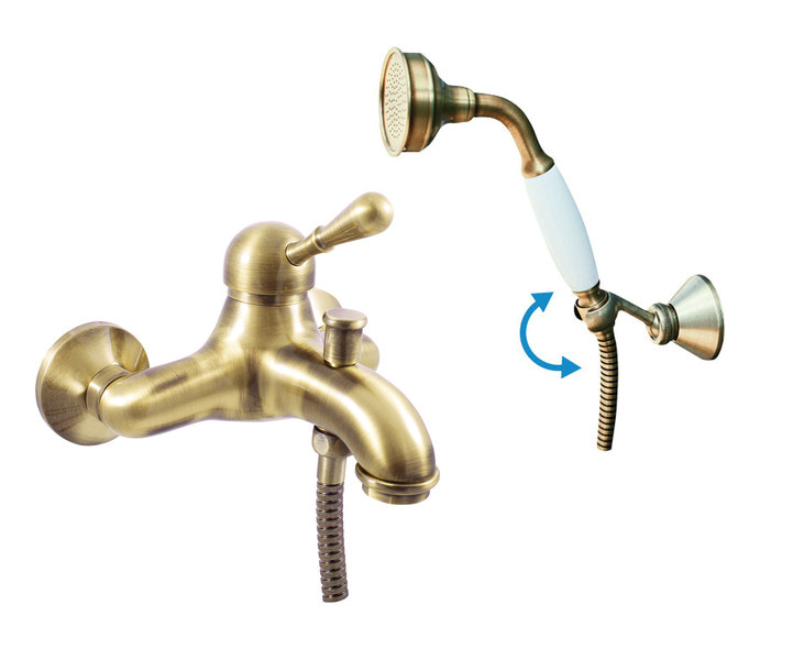 Bath lever mixer LABE - Bronze