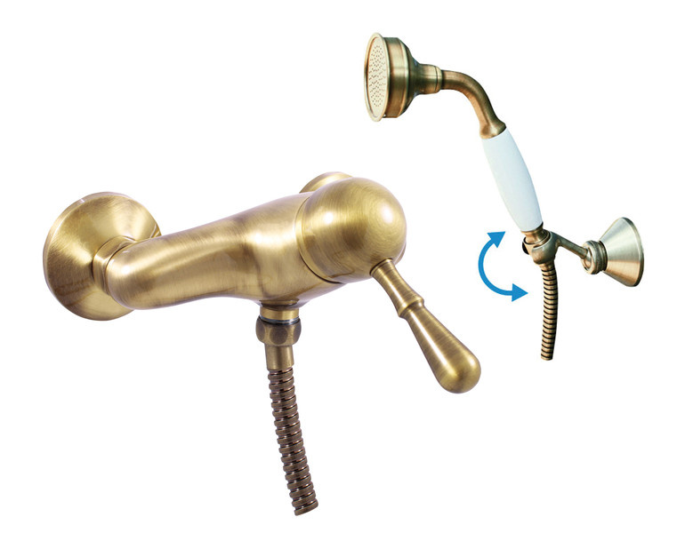 Shower lever mixer LABE - Bronze